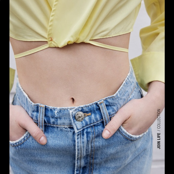 ZARA DENIM MINI SKIRT - Picture 2 of 12